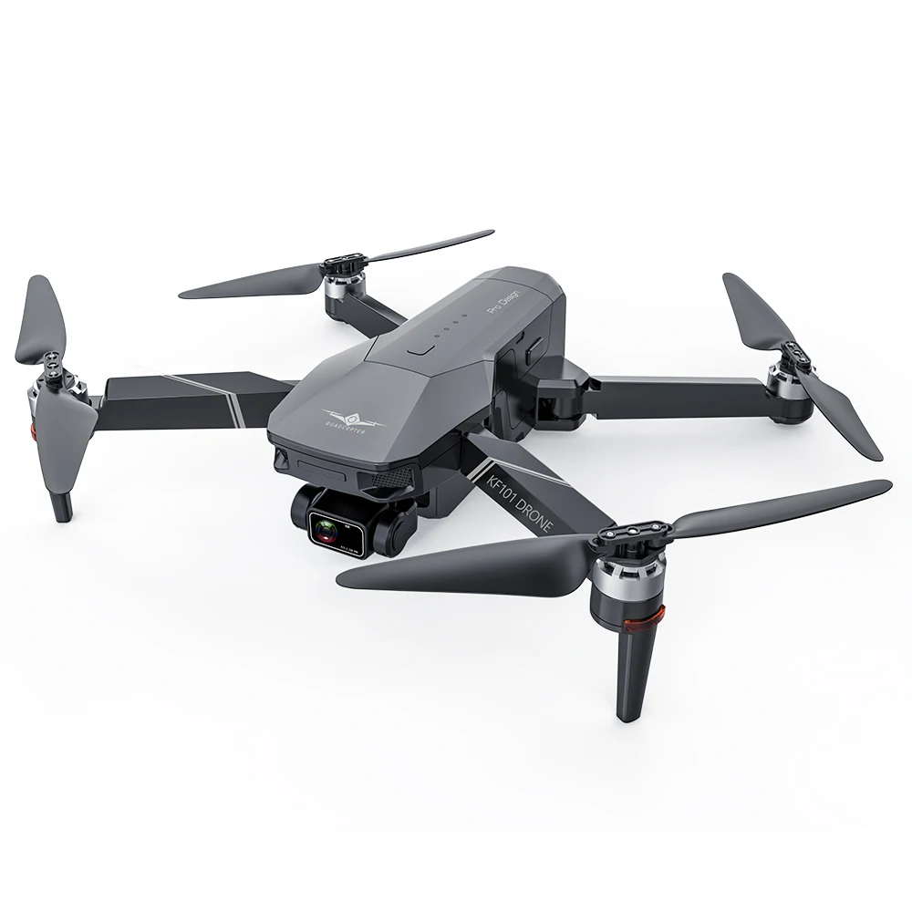 Складной Квадрокоптер KF101 GPS-Дрон с камерой 4K HD стабилизация изображения 3-осевой