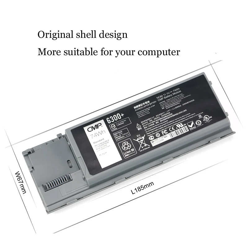 1 шт. ноутбук Батарея внутренний для Dell D630 D620 D630C D63 1 предмет 764 M2300 JD648 KD492 PP18L