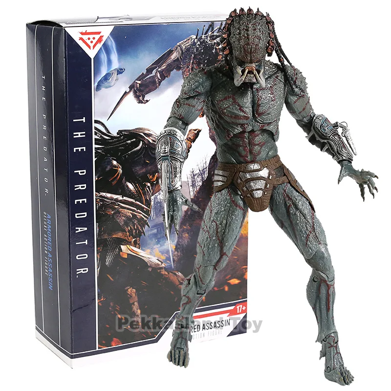 NECA Хищник бронированный Убийца ПВХ фигурка 23 см фильм фигура хищника Коллекционная модель игрушки - Цвет: Armored Assassin box