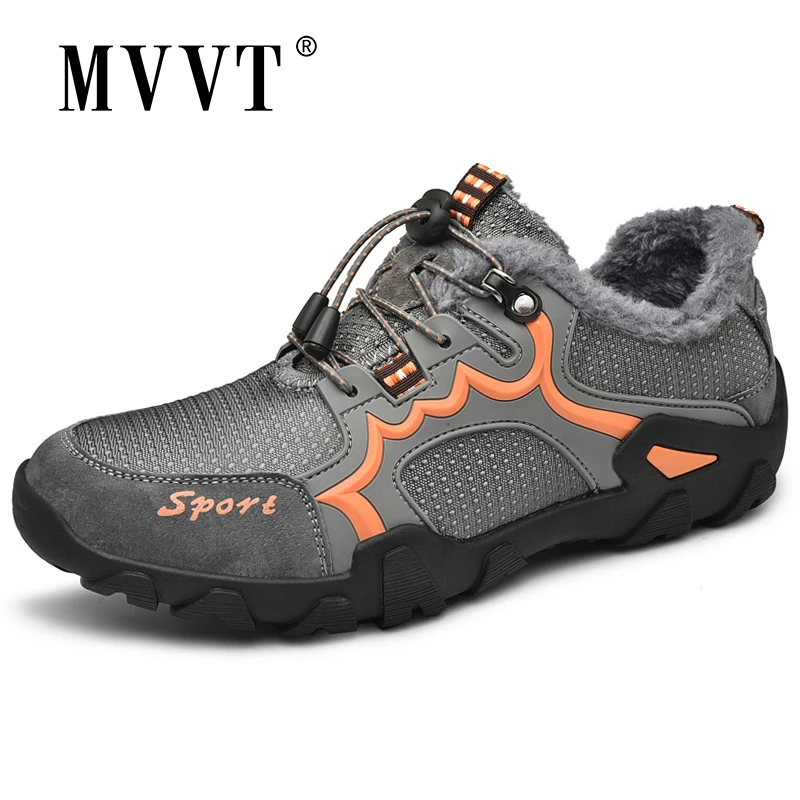 Winter Shoes Men Sneakers Comfortable Outdoor Plus-Size Walking-Man Cotton 48 Super-Warm