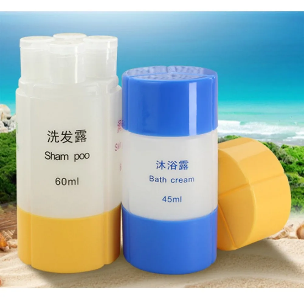 Travel cosmetics three-in-one bottle bottling 4 in 1 set bottle shampoo shower gel storage wash bag empty bottle Dropshipping