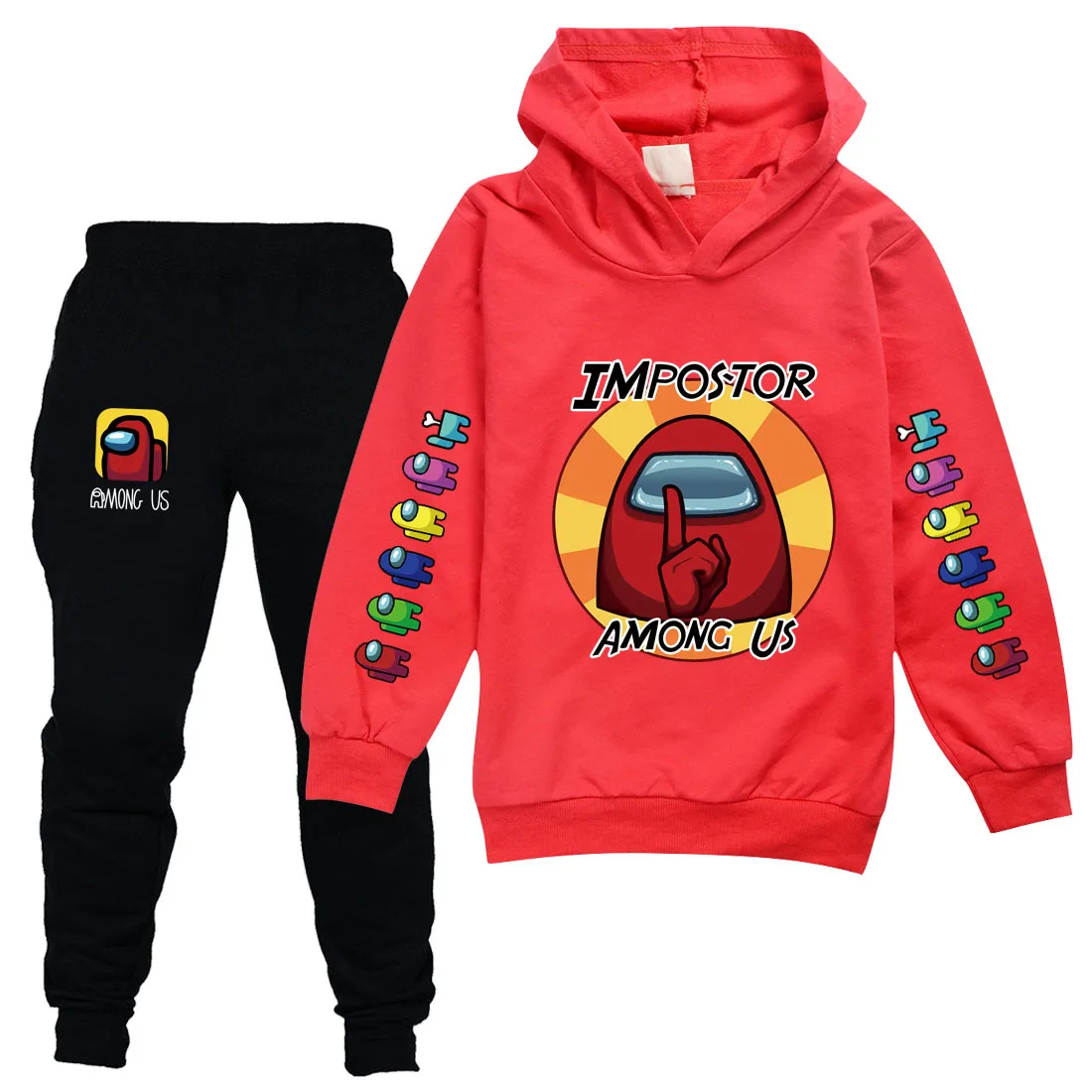 

DLF 2-16Y Anime Among Us Tracksuit Kids Game Impostor Printed Hoodie Pants 2pcs Sets Baby Boys Clothing Set Toddler Girl Outfits