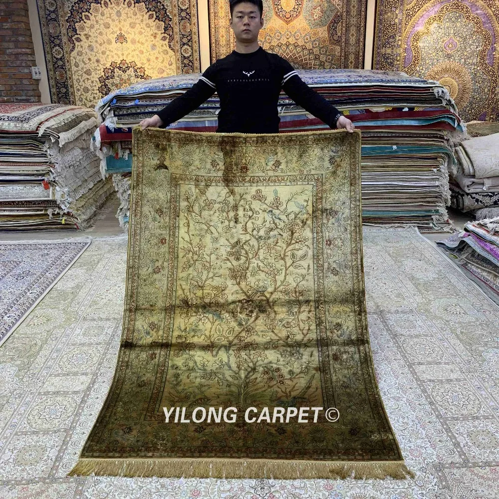 Yilong 4'x6' традиционный ручной завязанный Vantage ковер антикварные персидские ковры типа(LH1007B