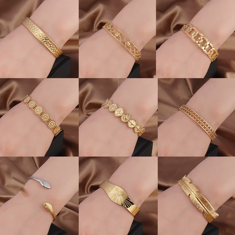 Bangle Bracelet Stainless Steel Opening Bracelet For Women