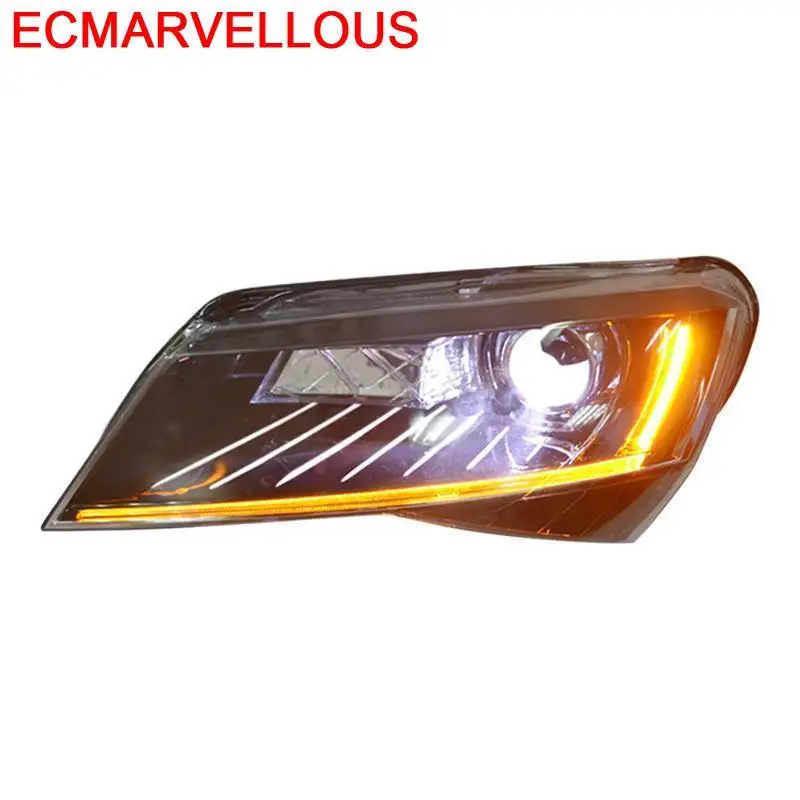 

Automobiles Luces Para Auto Automovil Led Running Assessoires Lamp Parts Drl Headlights Car Lights Assembly FOR Skoda Superb