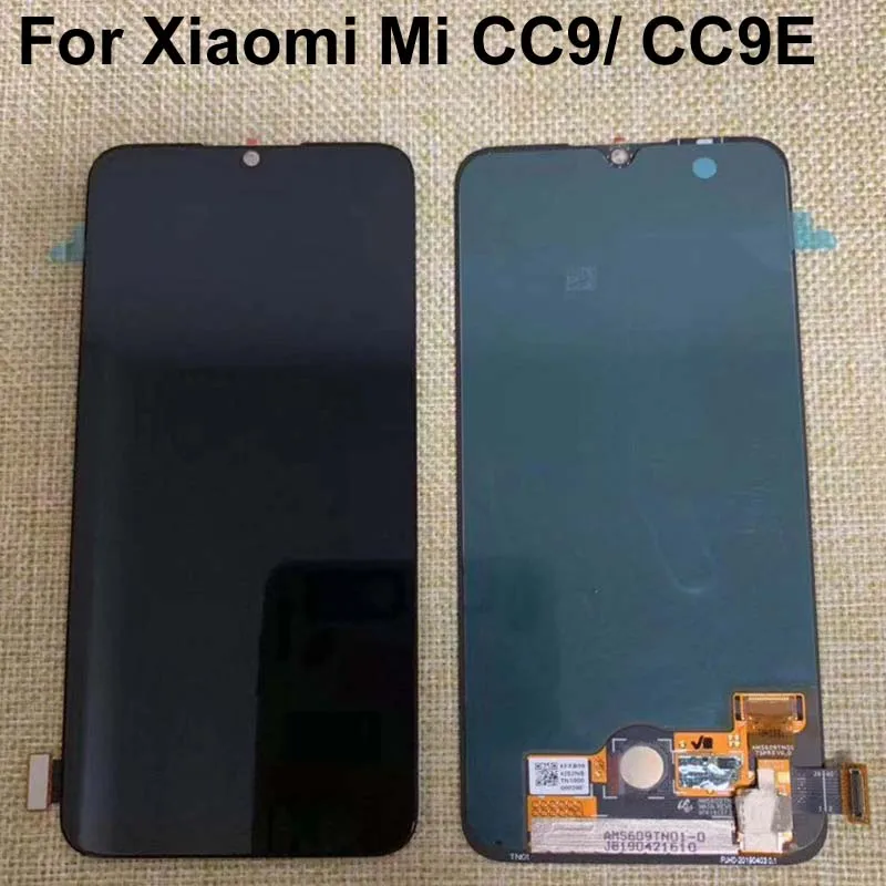 6,39 ''Super AMOLED для Xiao mi CC9 lcd mi CC9 дисплей кодирующий преобразователь сенсорного экрана в сборе запасные части для Xiaomi mi cc9e lcd