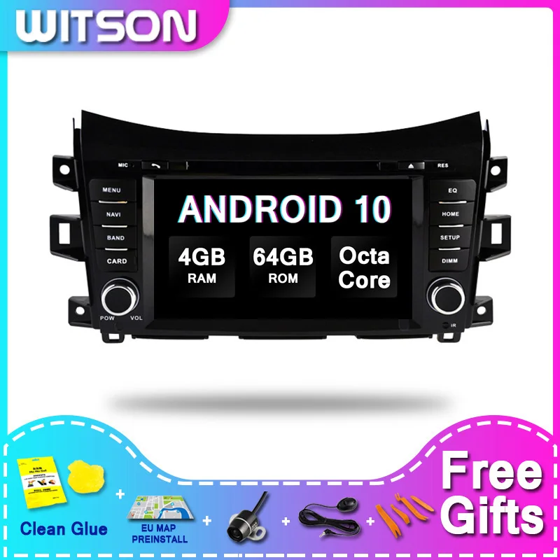 Автомагнитола WITSON на ANDROID 10 0 с сенсорным экраном GPS для NAVARA/NP300/alalaska 4 ГБ 64 |