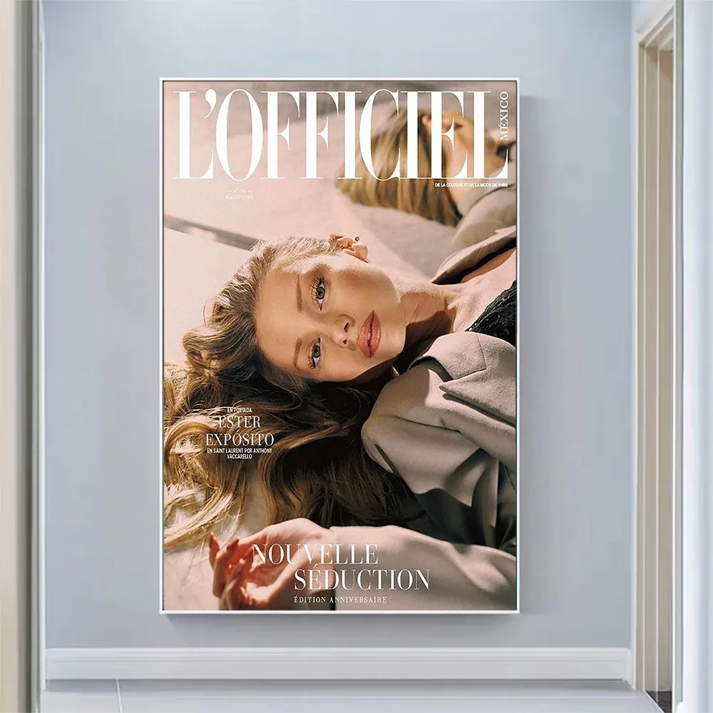 Silk Cloth Wall Poster Ester Expósito Art Home Decoration Gift