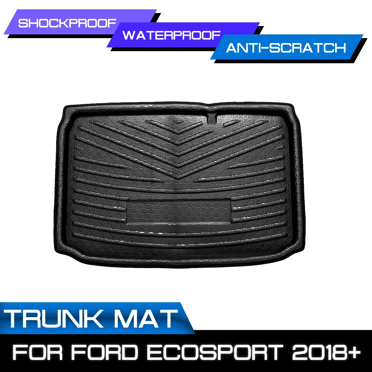 For Ford EcoSport 2018+ Tray Floor Mat Shockproof Rear Trunk Cargo Boot