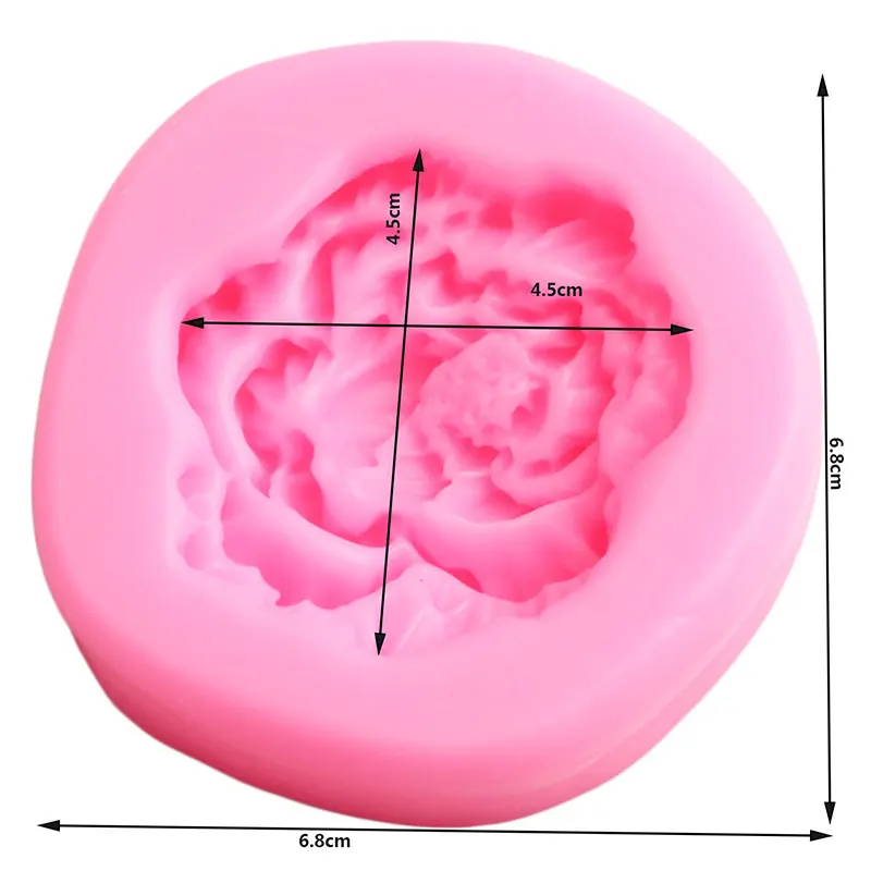 Пион силиконовые формы в виде цветка помадка Плесень DIY свадебный торт украшения инструменты Смола глина форма для мыла свеч шоколадные конфеты формы