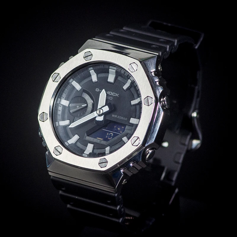

316L Stainless Steels Watch Case For Casio G-shock Ga-2100 Watch Bezel Protective Shell For Casio G-shock Watch Accessories