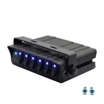 

6Way Motorhome Combination Panel with Blue Light Car Ship Yacht Combination Panel Blue Light