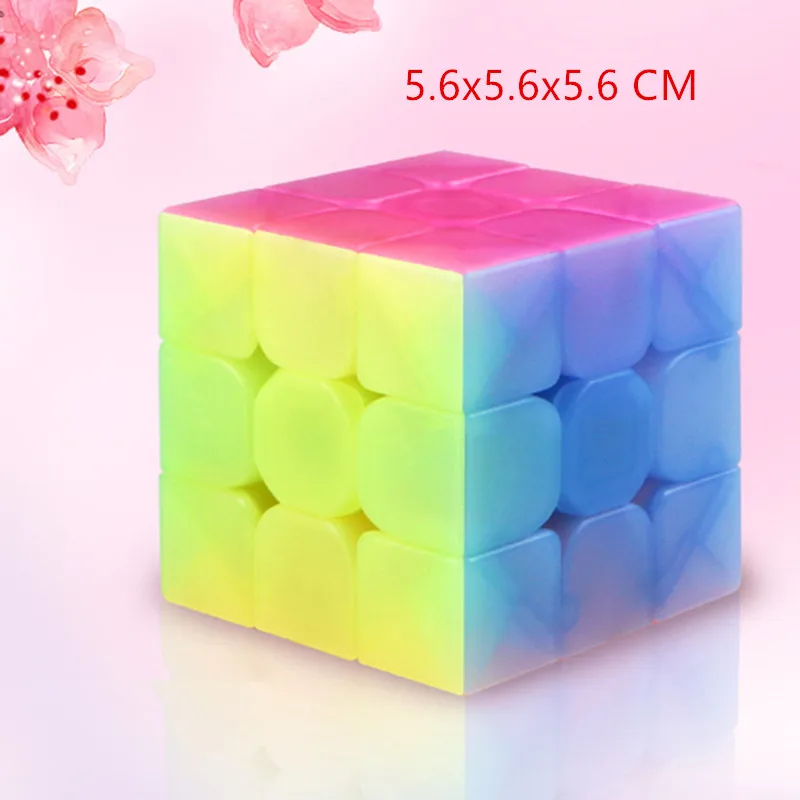 Cubo Magico QiYi 2x2x2 3x3x3 4x4x4 странная форма Пирамида косой Marstermorphix волшебный куб брелок желе куб головоломка игрушка - Цвет: 3x3x3