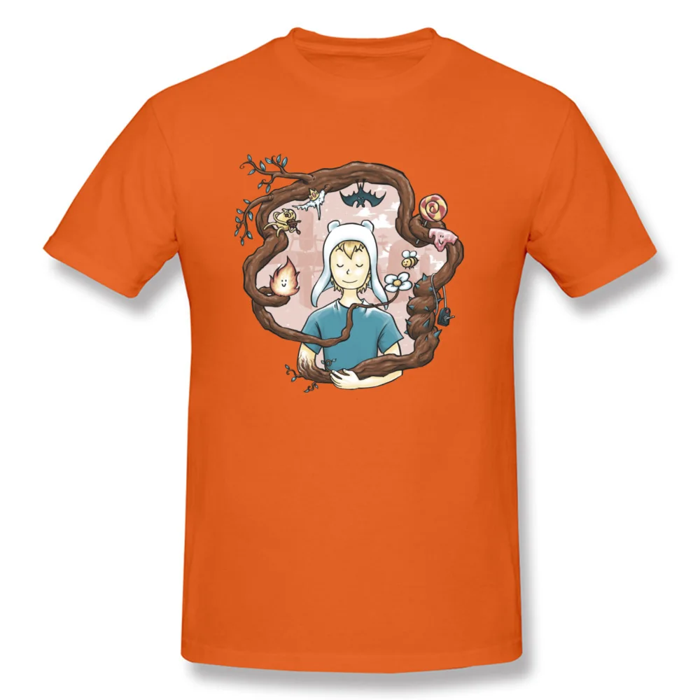 2018 Fashion Blooming_5183 cosie Short Sleeve T-shirts Summer Round Collar Cotton Fabric Tops Tees for Men Tops T Shirt Normal Blooming_5183 orange