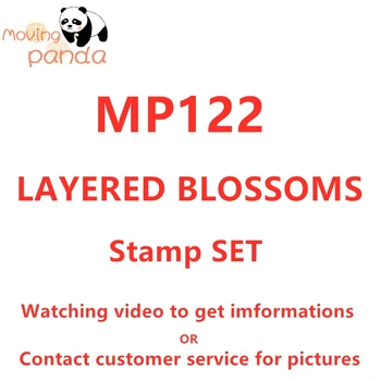 

MP122 LAYERED BLOSSOMS Metal Cutting Dies and Stamps For Scrapbooking Stencils DIY Paper Album Cards Decoration Embossing