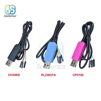 

Original CH340 CH340G CP2102 PL2303TA USB to UART TTL Serial Wire Adapter Download Cable for WIN 7 8 10