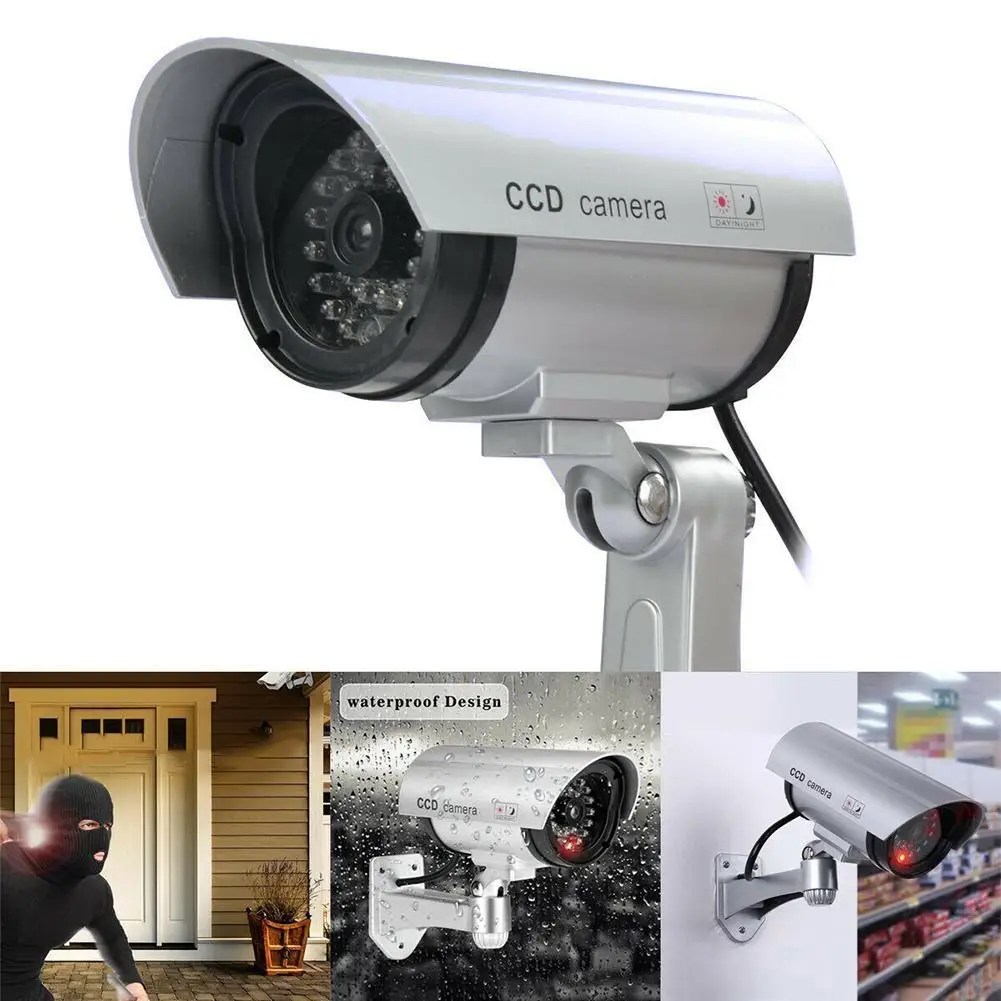 

Dummy camera security CCTV outdoor waterproof Emulational Decoy IR wifi Flash Red Led video Fake surveillance Simulation Camera
