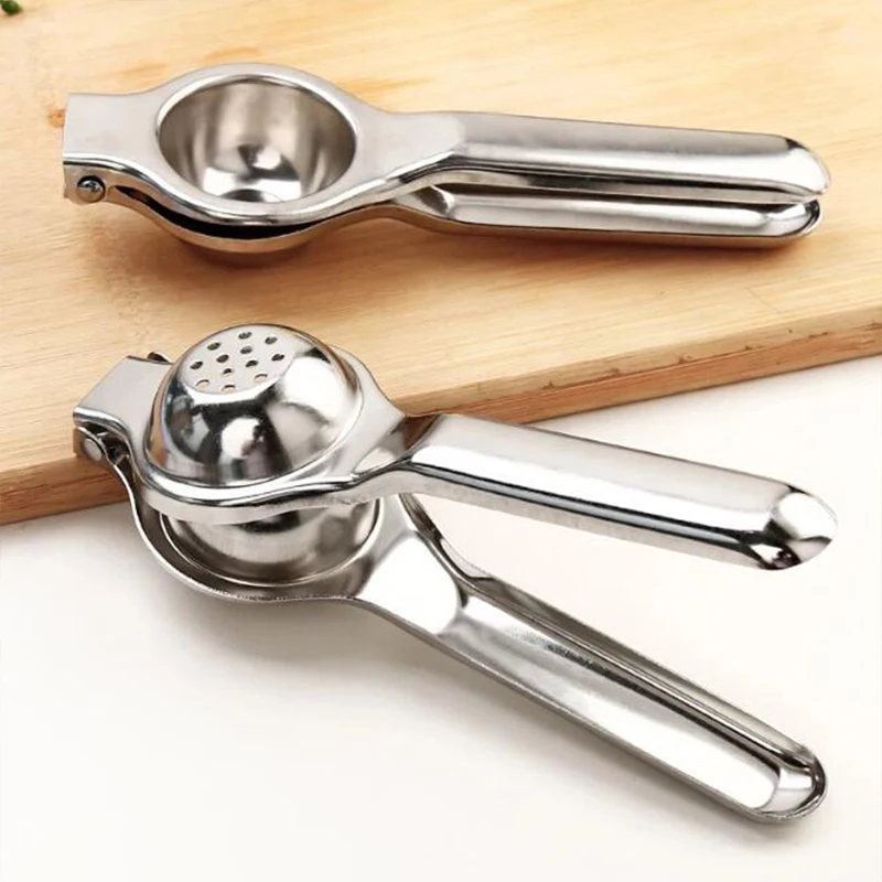 Manual Lemon Squeezer Stainless Steel Citrus Juicer Hand Orange Fruit Pressing Kitchen Household Tools Mini Portable Blender lemon squeezer juice squeezer fruit juicer