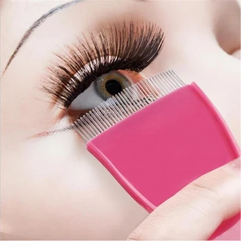

Pink Eyelash Curler Beauty Makeup Lash Separator Foldable Metal Eyelash Brush Comb Mascara Curl for Beauty Makeup Cosmetic Tool