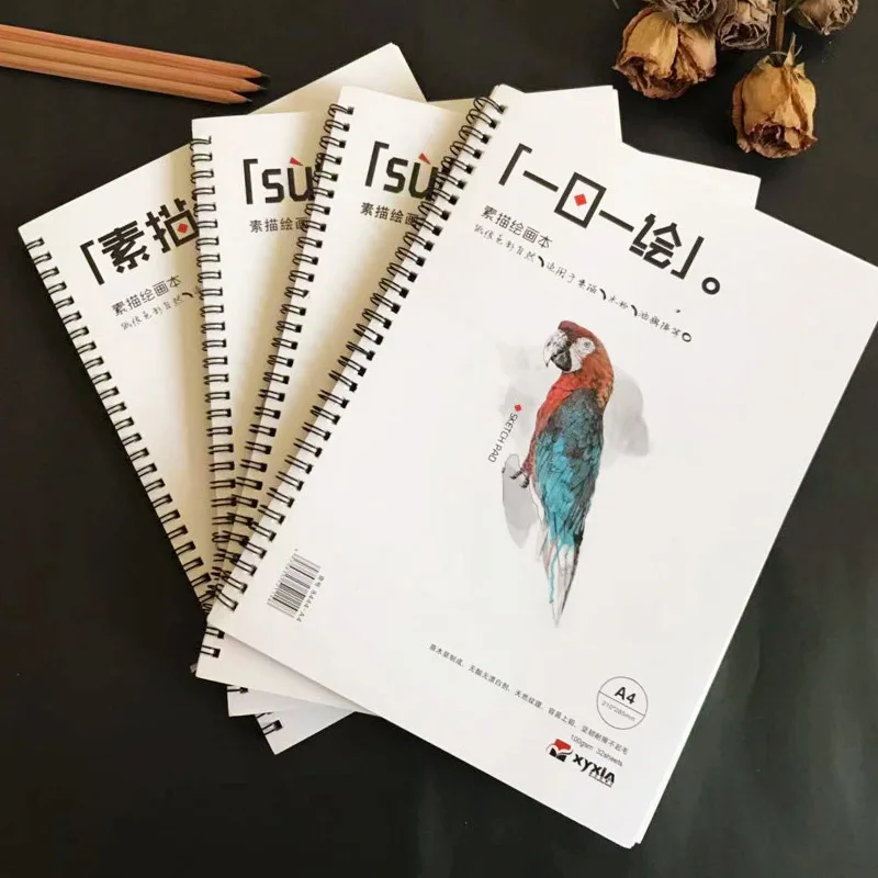 А4 Акварельная бумага Блокнот Drawking Book 21*28,5 см толстый акварельный блокнот для рисования школьный эскиз Pad товары для рукоделия - изображение
