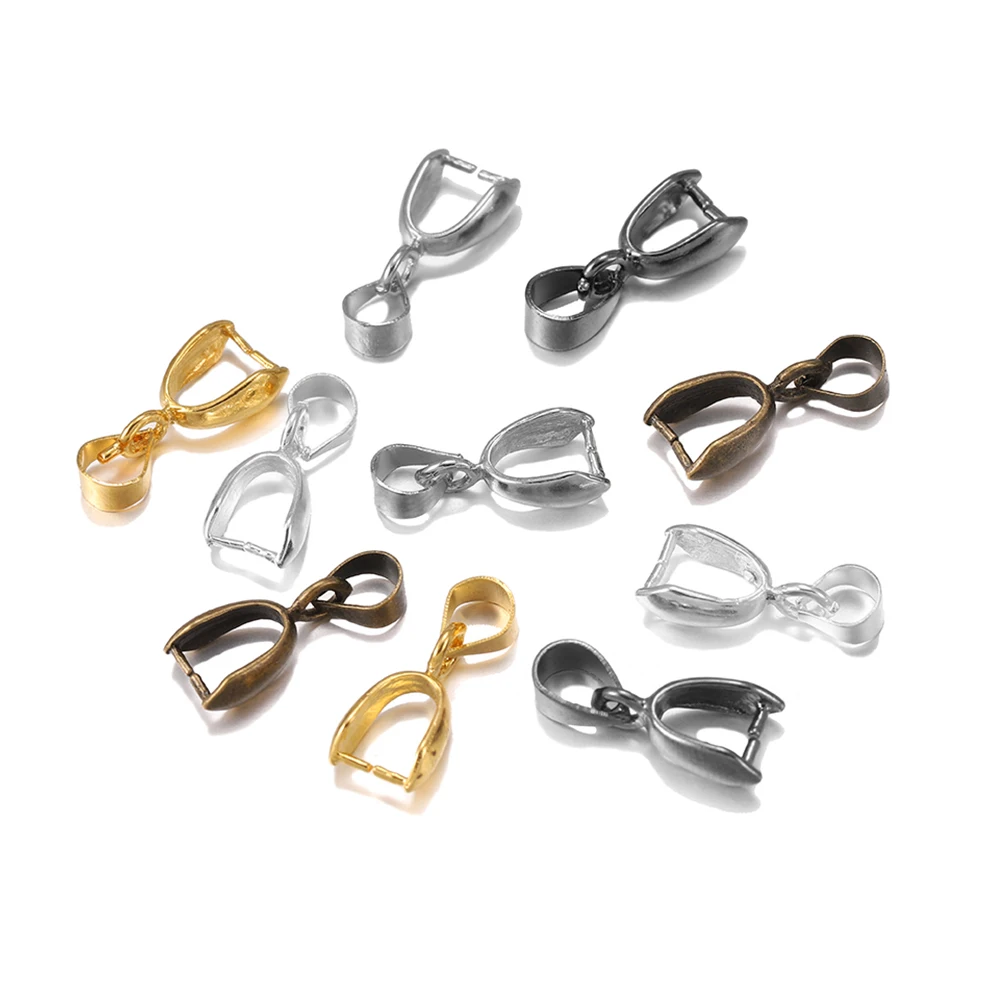 20pcs/lot Melon Seeds Buckle Charm Bail Beads Bale Pinch Clips Pendants Clasps Hook Connectors For DIY Jewelry Findings Supplies | Украшения