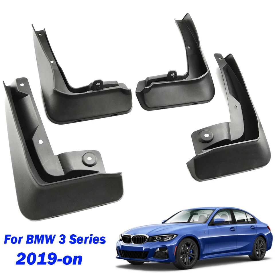 Kit 4 Bavettes/Garde-Boue Pour BMW Série 3 G20 G21 M Sport 2019-2020 - Protection Anti-Éclaboussures - ABS