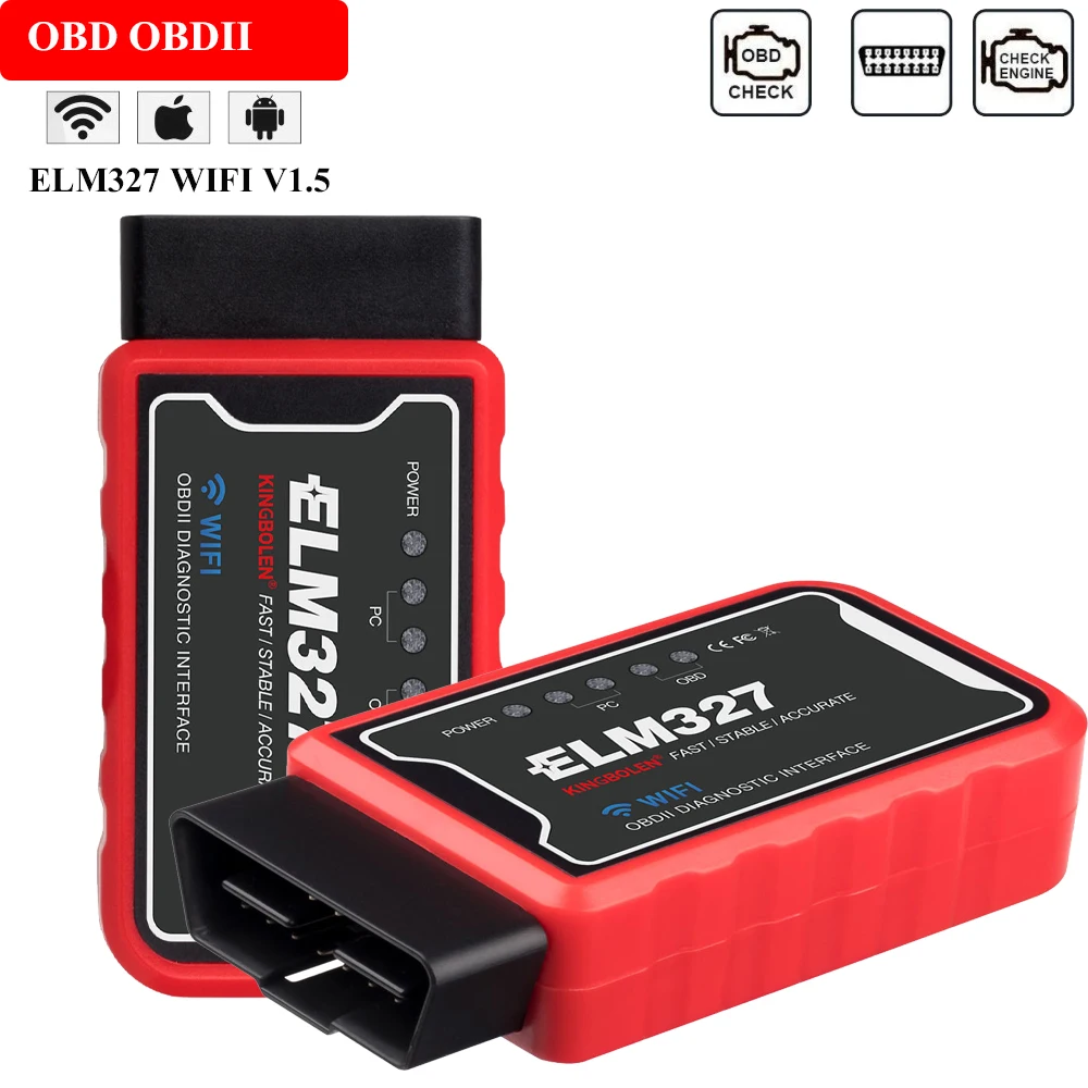 ELM327 PIC18F25K80 Чип WIFI V1.5 ICAR2 OBDSCAN сканер для Toyota Camry Corolla Avensis T25 T27 Vios Rav4 OBD 2 | Автомобили и