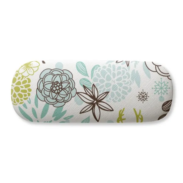 

Deer Decoration Flower Christmas Animal Glasses Case Eyeglasses Clam Shell Holder Storage Box