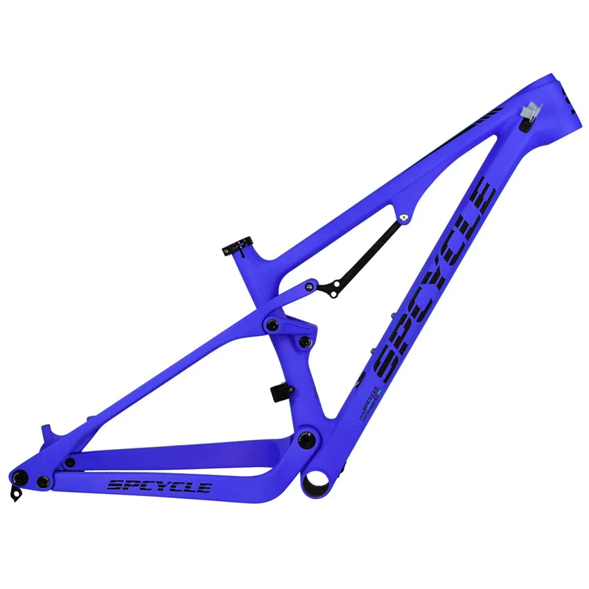 Spcycle T1000 карбоновая полная подвесная рама 27,5 er 29er MTB горный велосипед карбоновая рама 148*12 мм Boost полная подвесная рама - Цвет: Blue Color