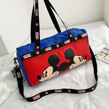 

Disney Oxford cloth mickey mouse messenger bag women men cartoon Large capacity travel bag luggage messenger shoulder bag