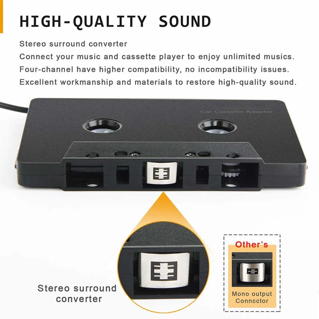 Convertisseur de cassette audio stéréo compatible Bluetooth pour voiture,  adaptateur de cassette pour smartphone, MP3, SBC, Mx - AliExpress