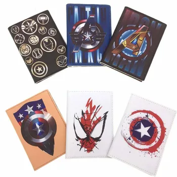 

Cartoon Captain America Travel Passport Case ID Card Cover Passport Holder Protector Organizer Travel Super Quality Card Holder