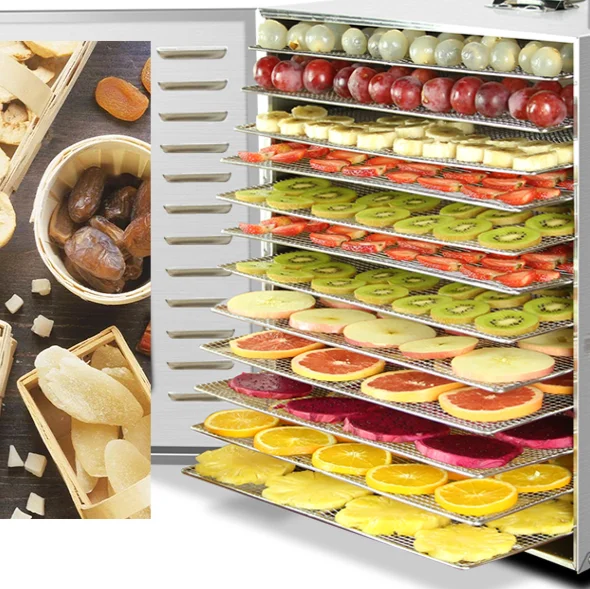 12 Layers vegetables hydroextractor Fruit tea maker meat dehydrating machine chili air drying machine Dried fish making machine