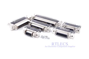 

1 Piece MDR Connector Boardmount Through Hole Right Angle Receptacle Shield Mini D Ribbon Cross 3M 10214 10220 10226 10236 10250
