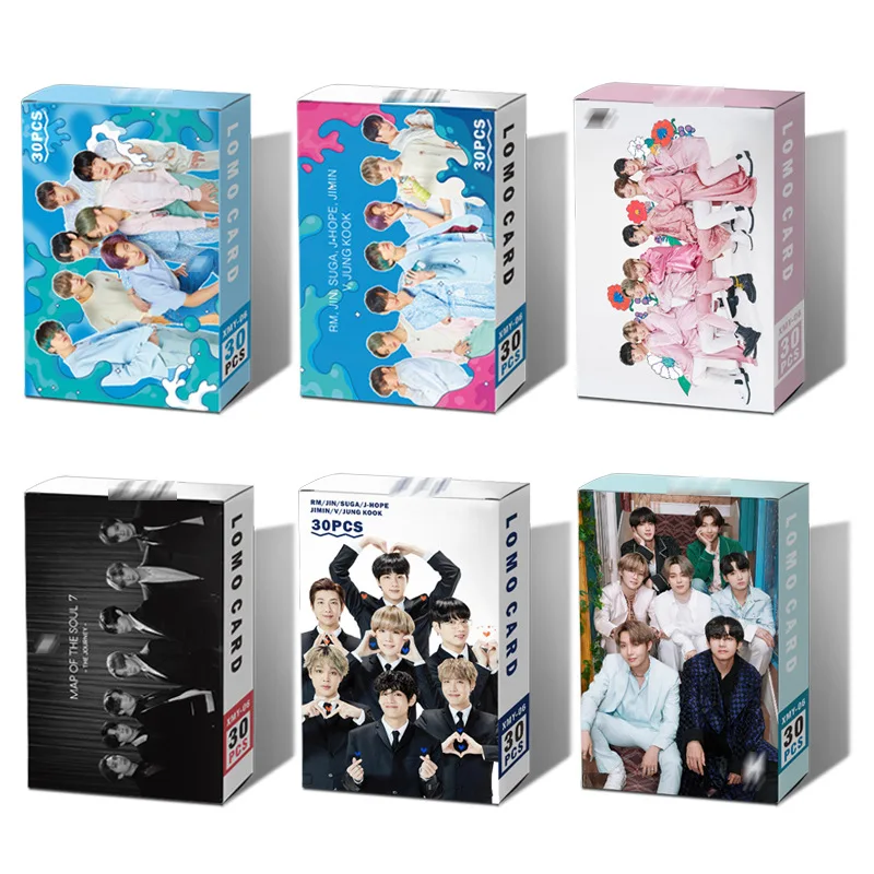 30 шт./компл. южнокорейские группы K-POP Bangtan Boys Lomo открытка плакат фотооткрытка HD