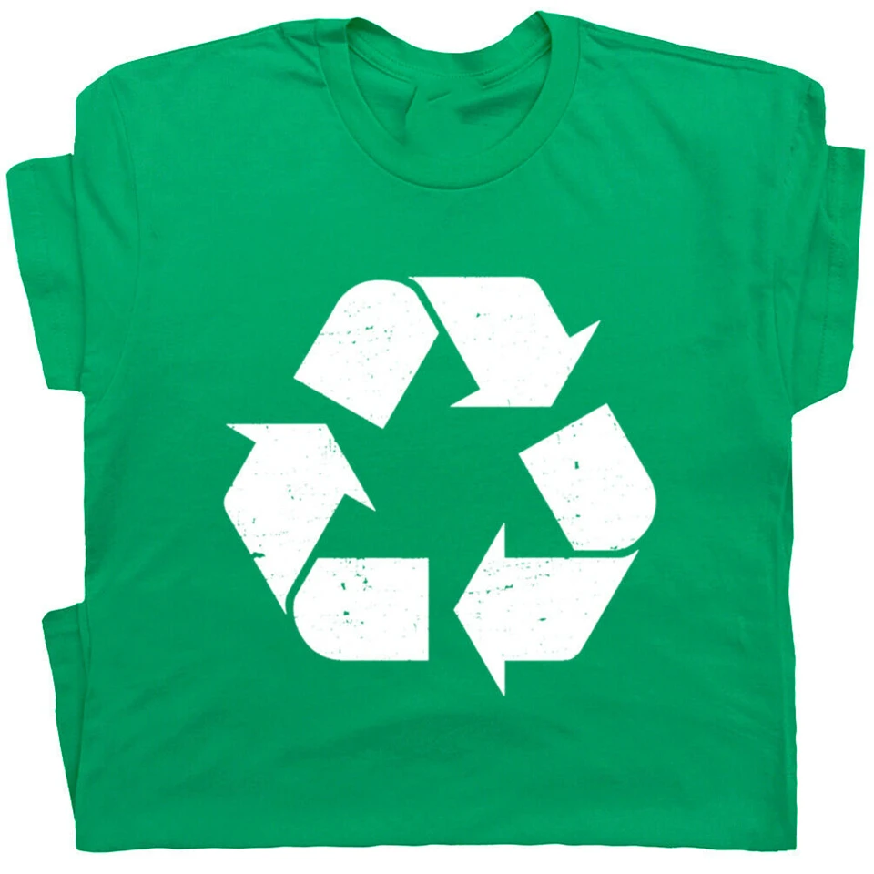 Recycle Symbol футболка в стиле ретро с логотипом для мужчин s Wo Мужская принтом Karma 80s |