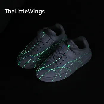

Children's white shoes girls 2020 new fashion breathable casual sports shoes school 4-15 years old glow in the dark boys loafers