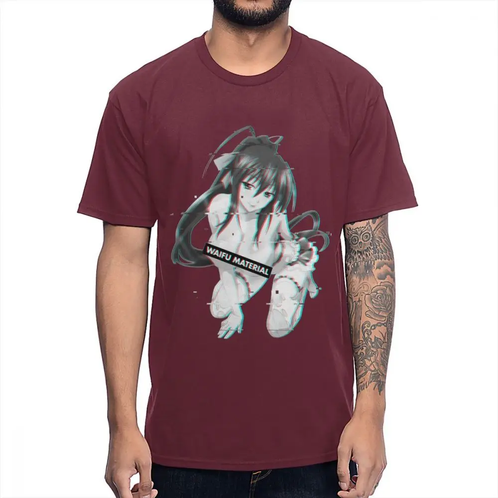 Мужские футболки футболка ahegao сексуальная Kawaii аниме Waifu материал Hentai новинка на