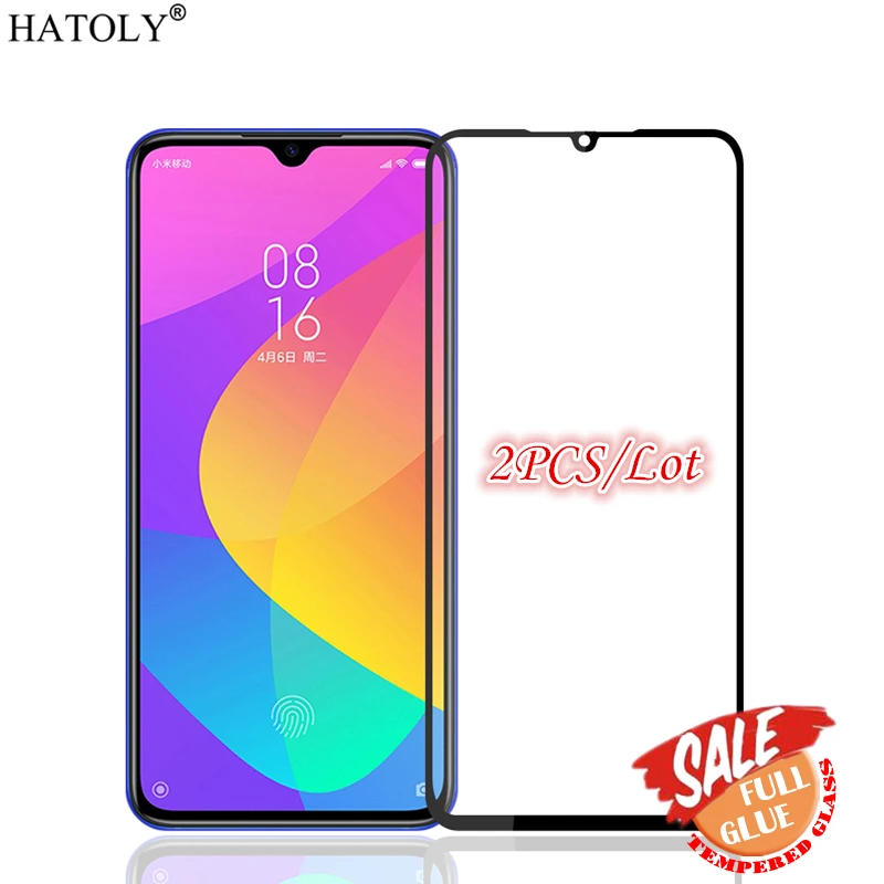 

2PCS Full Glue For Glass Xiaomi Mi A3 Screen Protector Tempered Glass For Xiaomi MiA3 Full Coverage Protective Phone Glass Mi A3