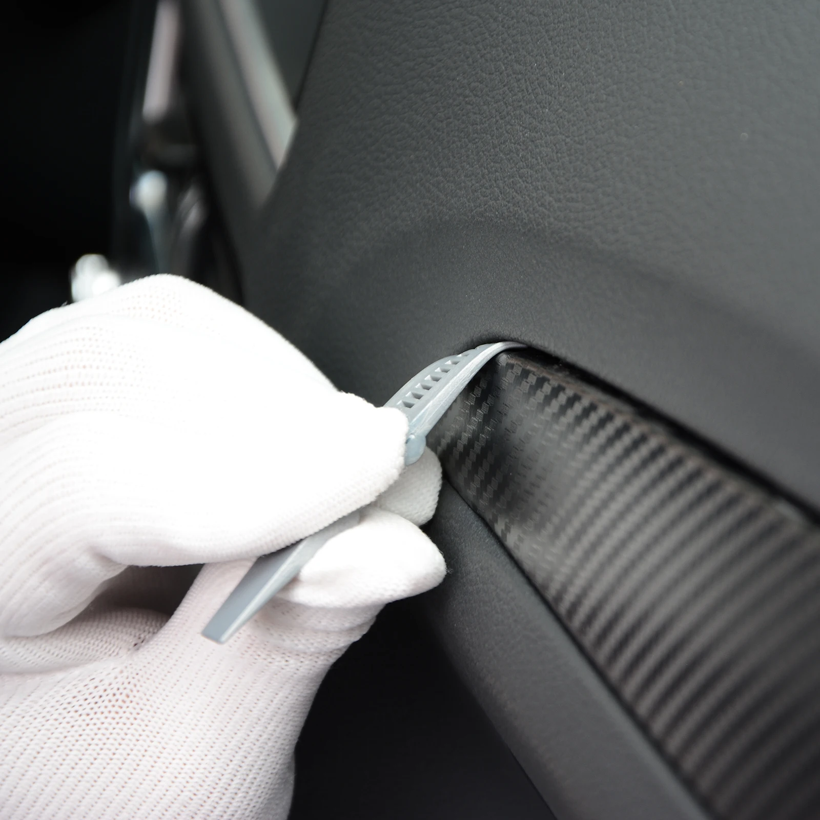 FOSHIO Vinyl Wrap Car Sticker Glue Remover Squeegee Scraper Carbon Fiber Film Installing Auto Accessories Window Tinting Tool