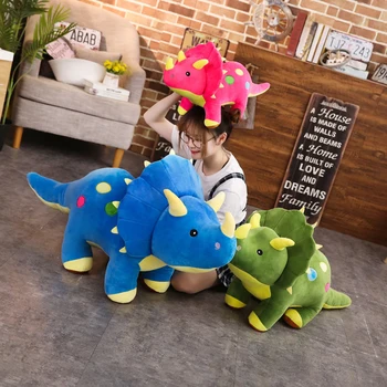 

40-100cm Creative Big Plush Soft Triceratops Stegosaurus Plush Toy Dinosaur Doll Stuffed Toy Kids Dinosaurs Toy Birthday Gifts