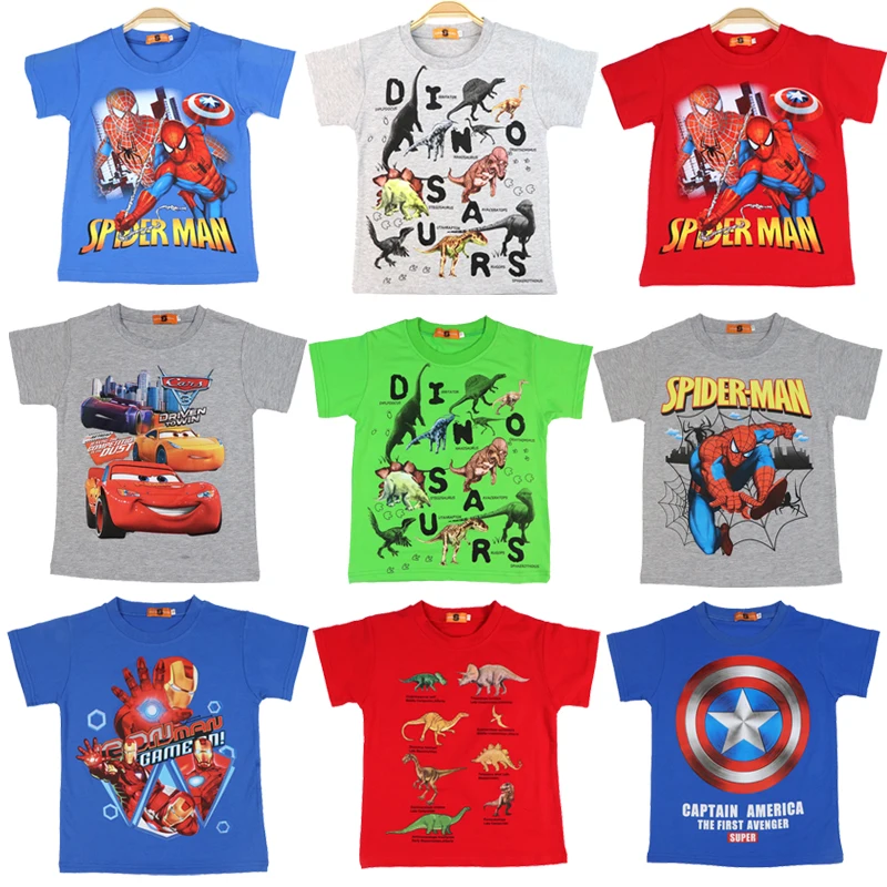 Kids Clothes Boys Cartoon Marvel Pixar 