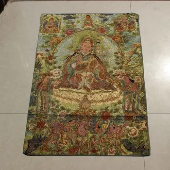 

Nepalese silk embroidery Thangka embroidery painting lotus peanut master Buddha statue lotus statue