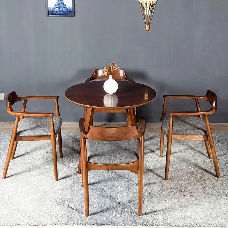 

Dining chairs dining room furniture armchair cafe Nordic dining tables Chair simple meeting office solid Wood Relaxing chairs