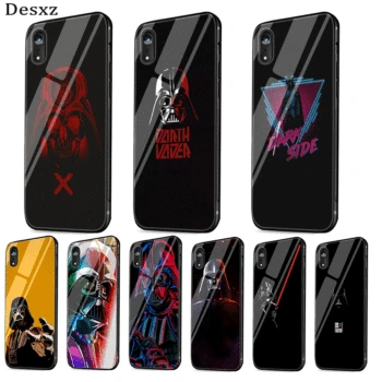 

Luxury Phone Case Glass for iPhone 11 Pro Max Xr X Xs Max iPhone 7 8 6 6s Plus 5s Cover Star wars