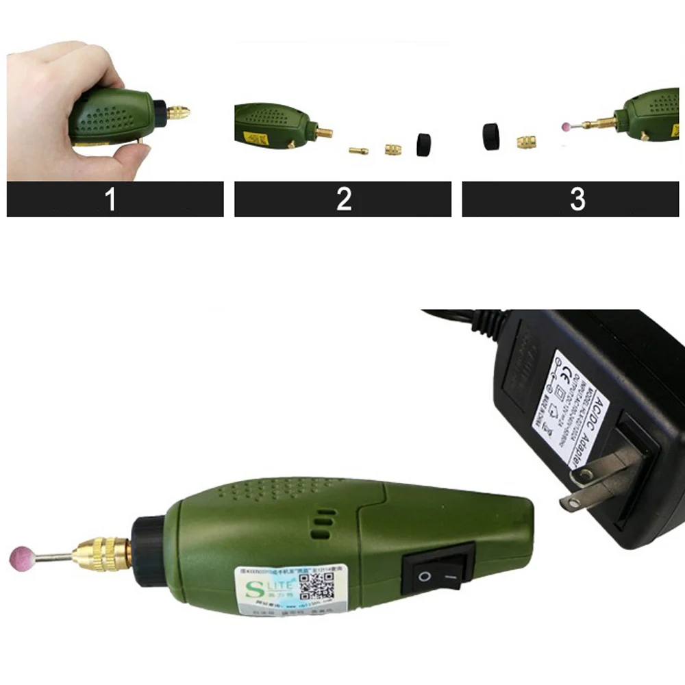 Мини электрическая дрель DIY электрическая шлифовальная машина dremel дрель 12 В DC шлифовальный набор для фрезерования полировки сверления резка гравировальный набор