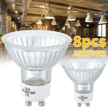 8Pcs GU10 Halogen Light Bulbs GU10 Spotlight Bulbs Equivalent Warm White Light 2700K for Home Officequery
