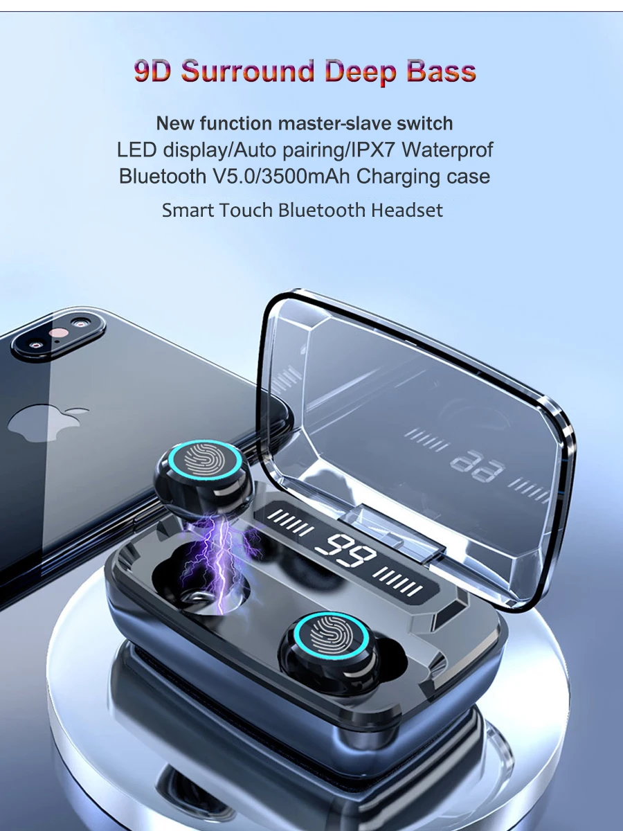 M11 tws fones de ouvido bluetooth 5.0