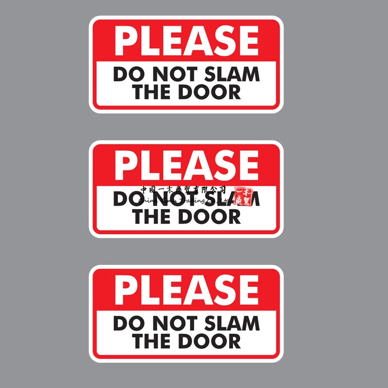 3 X Please Do Not Slam The Door Taxi Cab Minibus Stickers | Автомобили и мотоциклы