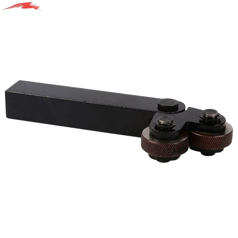 Steel Dual Wheel Knurling Tool Set with Diagonal Linear Knurl Wheel 0.5mm 1mm 2mm Pitch Linear Pitch Knurl Set Lathe Cutter 1set